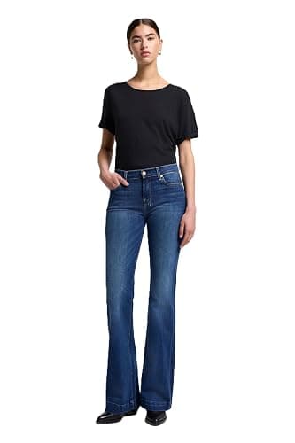 7 for All Mankind Women's 7 for All Mankind Women's Tailorless Dojo Regular Fit Flared Jeans thumbnail 2
