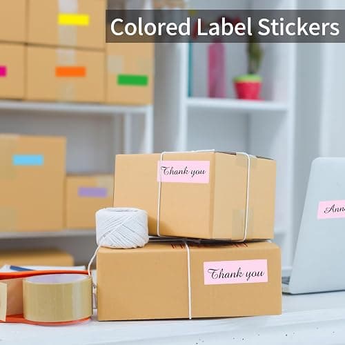 Starboling Color Coding Labels,400 PCS 1" x 3" Pink Rectangular Colored Labels Stickers,for Garage Sale,Price Tags,File Folder Tabs,and Classroom Organization thumbnail 5