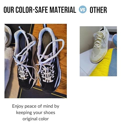 Shoe Washing Machine Bag for 1 Large Pair Shoes – Eliminate Sports Shoe Odor with Reusable Laundry Shoe Bags and Protect Clothes - White Mesh Shoe Bag for laundry items thumbnail 5