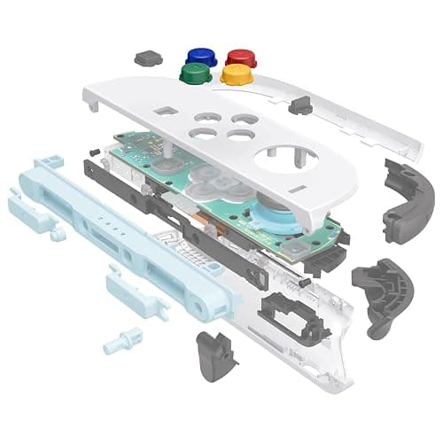 eXtremeRate DIY Replacement Shell Buttons for Joycon 2, Custom Housing Faceplate Case + Decorative Strips + ABXY Direction Keys + Tools for Nintendo Switch 2 Controller - Essence Version - White thumbnail 9