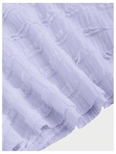 SOLY HUX Women's Peplum Halter Crop Tops Y2K Drawstring Tie Ruched Dressy Casual Spaghetti Strap Cami Top thumbnail 3