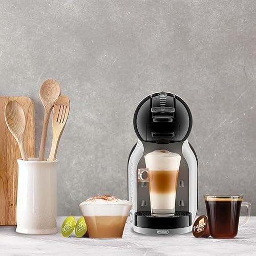 Nescafé Dolce Gusto by Automatic Coffee Machine Pod Coffee Machines De'Longhi Coffee Mini Me EDG155.BG Pod Coffee Machine And Other Automaic Drinks - Black & Artic Grey thumbnail 2