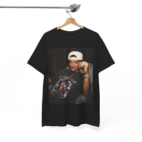 Bruno Music Mars Men Women Unisex Cotton Vintage Tee Short Sleeve T Shirt Cool Shirts Tops & Tees thumbnail 5