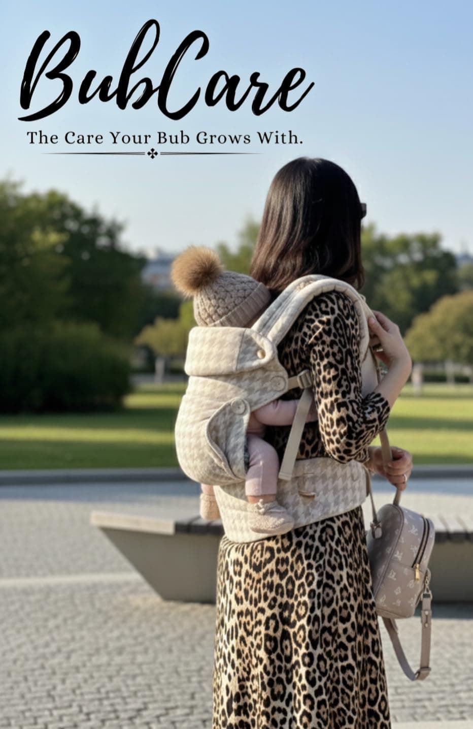 Baby Carrier | Beige | BubCare Ergonomic & Lightweight | Baby Carrier for Newborns to Toddlers | with Enhanced Lumbar Support and Effortless to Put On. thumbnail 4