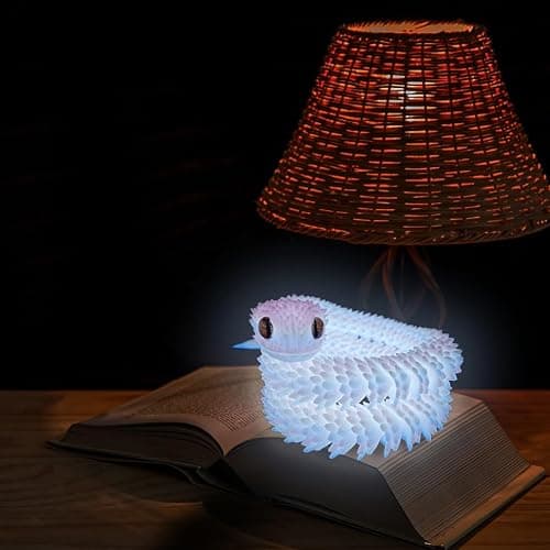 24in 3D Printed Snake Toys, Flexible 3D Printed Animal, Fidget ADHD Snake Toys, Perfect Desk Pet for Animal Collectors, Easter Basket Essentials, Easter Basket Stuffers thumbnail 2