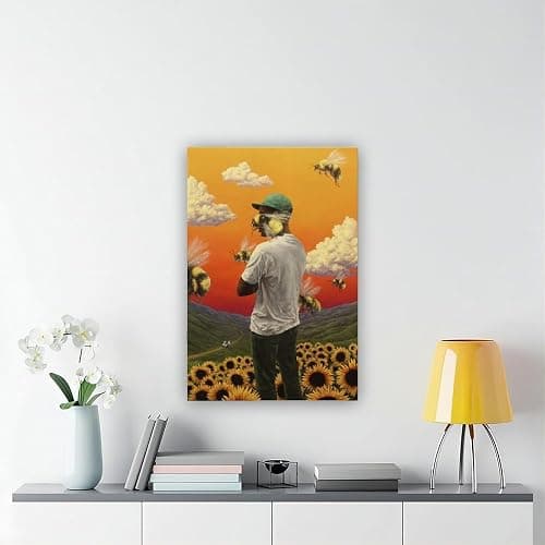EUNHNXSK Tyler The Creator Poster Flower Boy Album Rapper Music Canvas Poster Wall Art Decor Print Picture Paintings for Living Room Bedroom Decoration Unframe：08x12inch(20x30cm) thumbnail 6