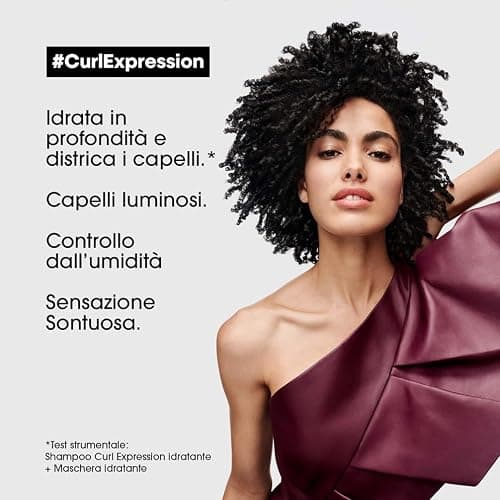 L'Oréal Professionnel Paris Maschera Ultra Nutriente, Idratazione intesa per Capelli Ricci e Voluminosi, Arricchito con Glicerina, Urea H e Semi di Ibisco, Serie Expert Curl Expression, 250 ml thumbnail 2