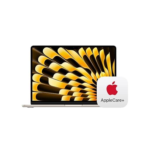 Apple 2025 MacBook Air 13-inch Laptop with M4 chip: Built for Apple Intelligence, 13.6-inch Liquid Retina Display, 16GB Unified Memory, 256GB SSD Storage, Touch ID; Starlight with AppleCare+ (3 Years) - Image 1
