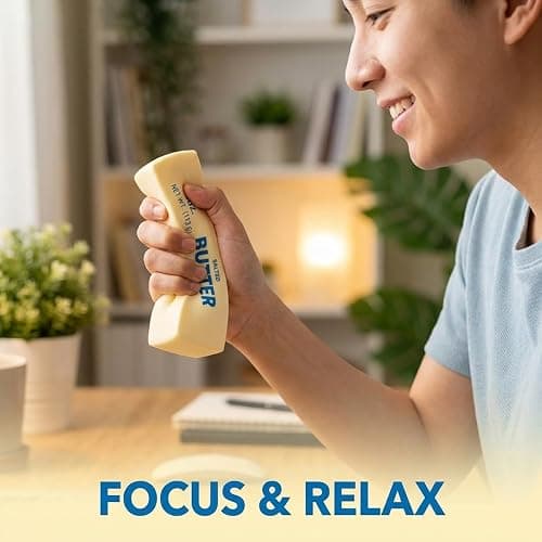 4oz Butter Squeeze Stress Balls – Slow Rising Soft Fidget Toys for Stress & Anxiety Relief, Squishy Sensory Desk Toy for Adults, Office Desk Decor & Gift (2 Pack) thumbnail 3