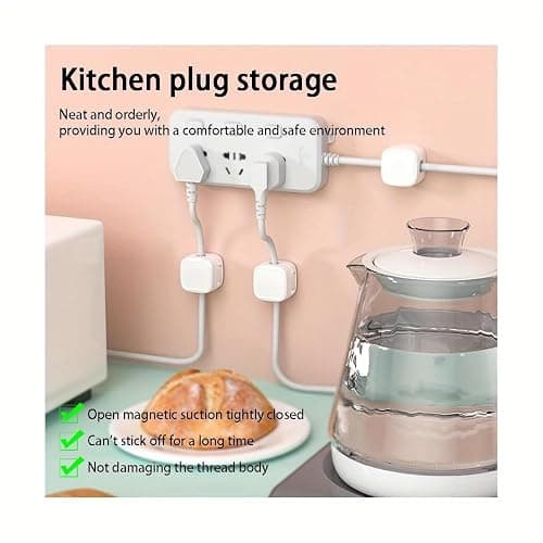 6 Pack Cord Organizer Cable Holder Clips thumbnail 4