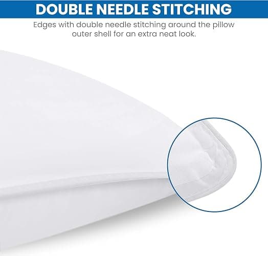 Utopia Bedding Bed Pillows for Sleeping (White), Queen Size Set of 4, Hotel Pillow, Cooling Pillows for Side, Back or Stomach Sleepers thumbnail 4