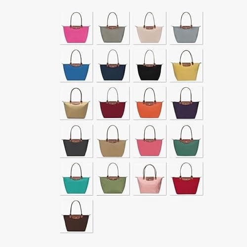 Women's Nylon Tote Bag, Large Capacity Waterproof Shoulder Bags, Spacious Handbag with Metal Zipper & Compartments thumbnail 5