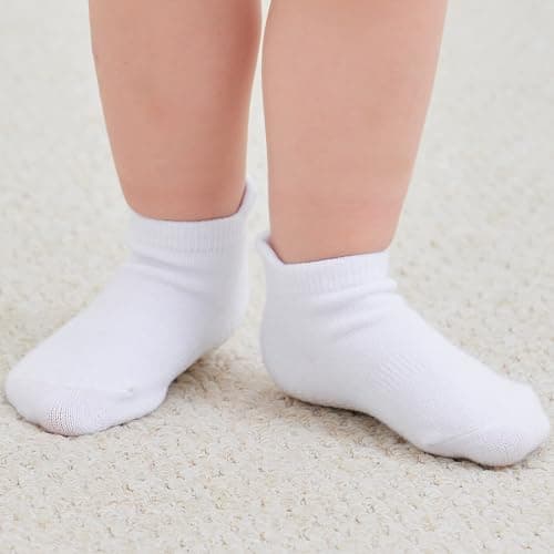 Zaples Baby Non Slip Grip Ankle Socks with Non Skid Soles for Infants Toddlers Kids Boys Girls thumbnail 5