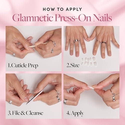 Glamnetic Super Strong Brush On Nail Glue | Brush Tip Applicator, Mess Free, Travel Friendly, Vegan | Durable & Long-Lasting | .24 fl. oz. thumbnail 5