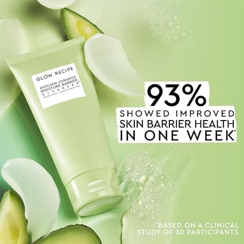 Glow Recipe Avocado Ceramide Facial Cleanser, Korean Double Cleanse Second Step, Hydrating Gel-to-Foam Face Wash for Dry Skin, Barrier Support, Hyaluronic Acid + Colloidal Oatmeal (150ml) thumbnail 9