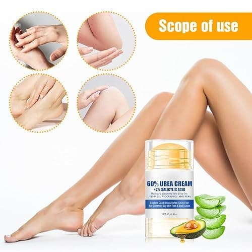 Hydrating and Anti-Cracking Foot Cream, 2025 Moisturising and Relieves Cracking and Dryness Foot Cream, Hand and Foot Repair Cream for Women & Men Callused, Feet, Knee, Elbow, Hand (White-1PC, #01) thumbnail 8