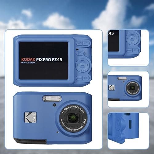 Tedubax Silicone Case for Kodak PIXPRO FZ45 - Anti-Scratch Slim Fit Lightweight Protective Case - Blue thumbnail 5