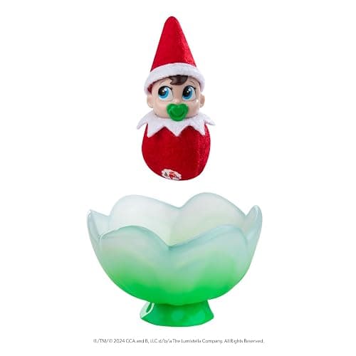 The Elf on the Shelf Frost Pips Mini Blooms Elf Baby Boy with Blue Eyes - Includes Frost Flower Cradle - for Ages 3 Years and Above thumbnail 3