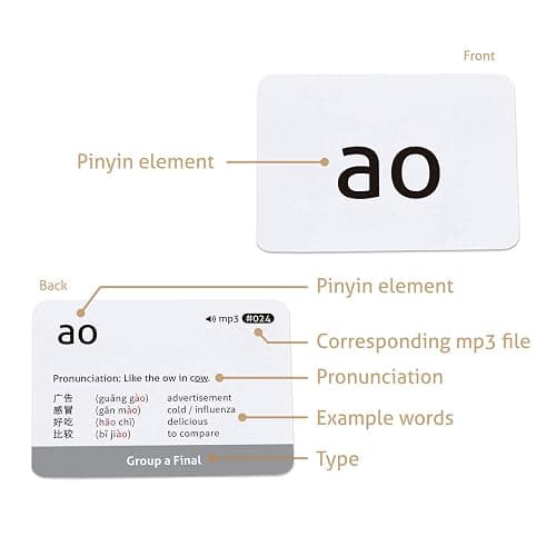 CARDDIA | Chinese Mandarin Pinyin Flashcards | Audio MP3 | Comprehensive Learning Kit for Beginners and Enthusiasts | Durable & Portable thumbnail 7