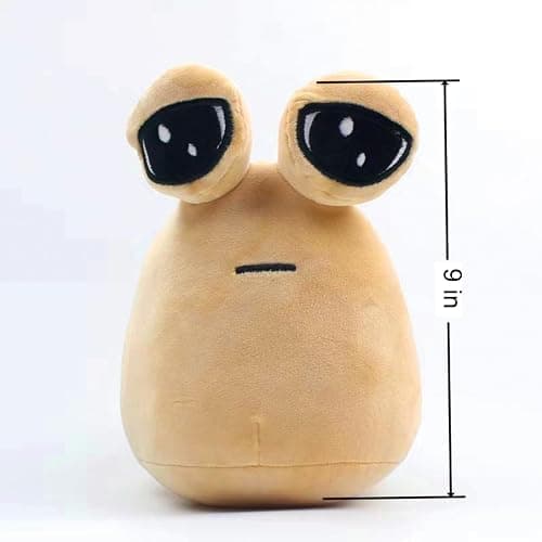 We Land Toys Pou Plush,My Pet Alien Pou Plush Toy,9 inch Emotion Alien Plushie Stuffed Animal Doll Christmas New Year Children's Day and Birthday Gifts for Boys and Girls thumbnail 3