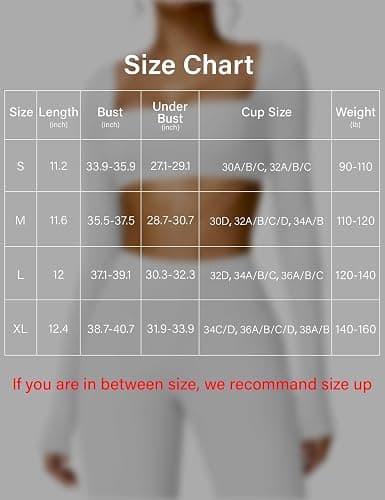 YEOREO Kyla Women Crop Top Long Sleeve Padded Sports Low Medium Impact Yoga Shirt Workout thumbnail 4