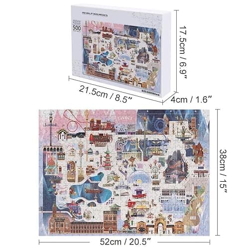 Jigsaw Puzzles 500 Pieces Books Into The Library Metal Tin She Goes Lose Her Mind and Find Her Soul Educational Puzzle Family Game Gift for Adults and Kids Perfect for Family or Dat thumbnail 3