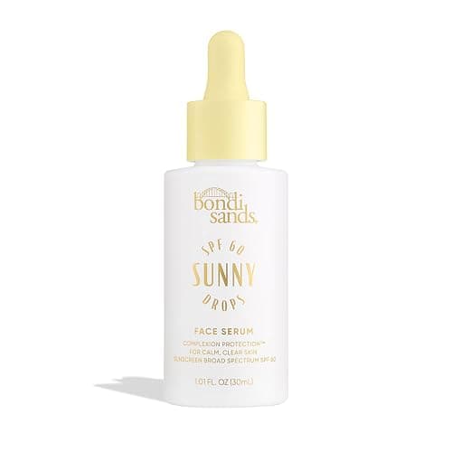 Bondi Sands Sunny Drops SPF 60 Face Serum, Hydrating + Nourishing Broad Spectrum Sunscreen, Lightweight, Silky-Smooth Finish, Oil-Free, 1.01 Fl Oz - Image 1