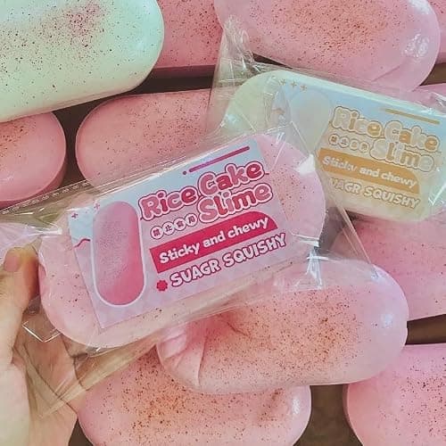 2-Pack Cheese Stick Slow Rising Squishy Toys, 5.5in Ultra Foam Soft Stress Relief Squeeze, Cute Pink & White Food Design Squishies Slow Rising, Sensory Anti Stress Fidget Toy for Desk, Office & Gift thumbnail 2