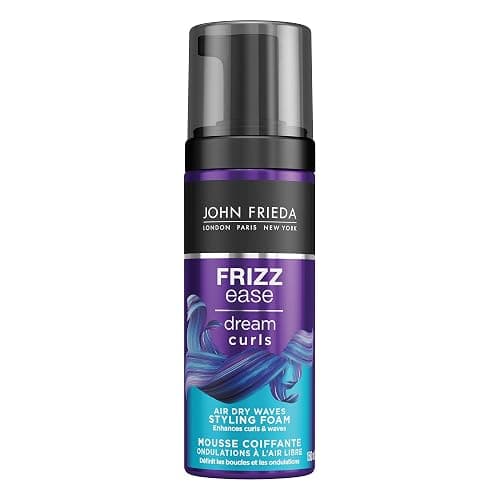John Frieda Frizz Ease Dream Curls Air Dry Waves Styling Foam for Defined Bouncy Curls | Curl Enhancing Technology | Rosehip Oil | Curls without heat | Airdry foam | Lightweight and Non-Sticky | Frizz Free Curls and Waves (150 mL) - Image 1