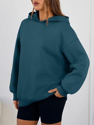 Trendy Queen Womens Oversized Hoodies Comfy Sweatshirts Spring Fashion 2026 Outfits Casual Tops Fleece Clothes with Pockets thumbnail 3