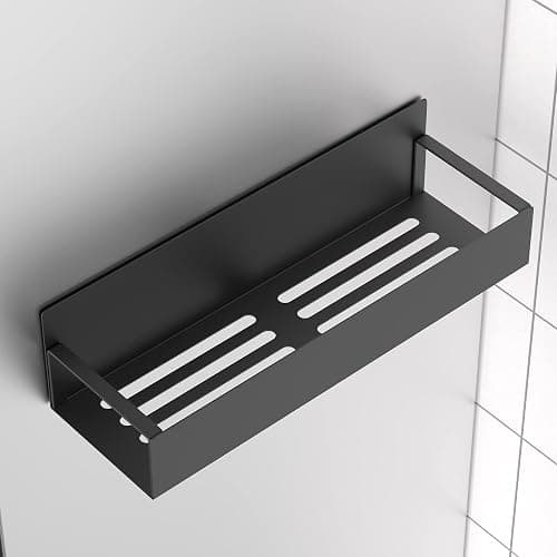 HuggieGems Metal Magnetic Spice Rack for Refrigerator Black, 4 Pack | Magnetic Shelves Heavy Duty for Fridge in Kitchen, Seasoning Storage Organizer, For Oven Washer and Dryer, For Heavier Items thumbnail 7