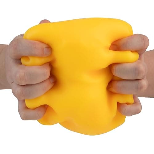 ORB Easy Sqweezy Super Cheesy - Squeeze This Big, Fun, Squishy, Slow Rising, Extra Soft Giant Block of Cheese for Stress Relief - Original Sensory / Fidget Novelty Toy and Gift for Kids and Adults thumbnail 3