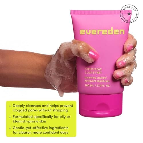 Evereden Teen Face Cleanser & Face Cream For Teens, Dermatologist-Tested | 2-Step Blemish-Busting Routine For Teens Ages 11+, Vegan, Willowbark Extract, Non-Drying, Oil-Free, Combat Clogged Pores thumbnail 3