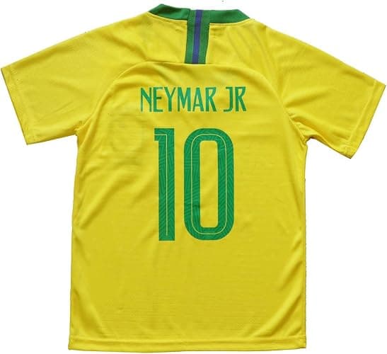 ORGBRAIN #10 Neymar Kids Football Soccer Jersey/Shorts/Socks Kit Youth Sizes thumbnail 2