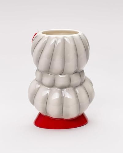 Fine Ceramic Dolly Mama's Fashion Eyeglasses Lady Makeup Brushes Holder Vase, 5-1/2" H thumbnail 6