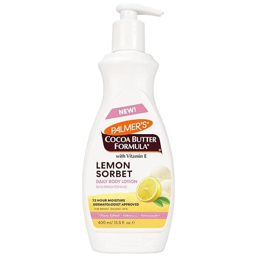 Palmer's Cocoa Butter Formula, Lemon Sorbet Brightening Body Lotion (13.5 fl oz), Hydrating Lotion with Lemon Extract, Vitamin C & E, 72-Hour Moisture, Citrus Fragrance, Dermatologist-Approved thumbnail 2