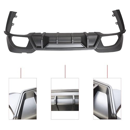 YOUNGERACAR Rear Bumper Lip for Compatible with 2019 2020 2021 BMW G20 3 Series M Sport 2019-2021 330i M340i Matte Black Unpainted ABS Rear Diffuser thumbnail 3