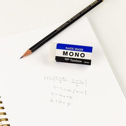 Tombow 57324 MONO Eraser, White, Medium, 3-Pack. Cleanly Removes Marks Without Damaging Paper thumbnail 10