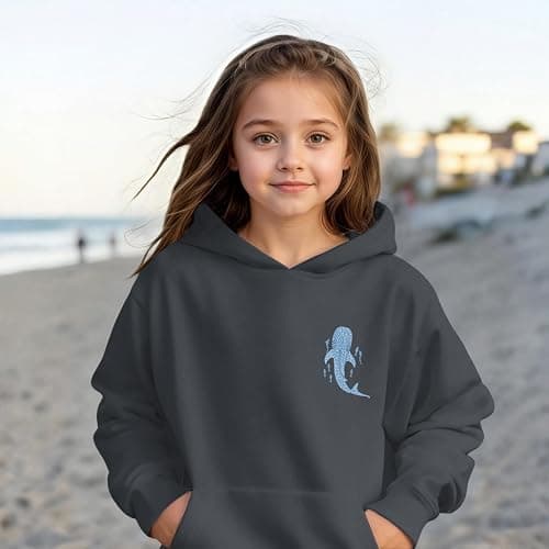 KEEVICI Cute Christian Hoodies For Girls Graphic Sweatshirt Whale Shark Kawaii Hoodie Kids Jesus Faith Bible Verse Pullover thumbnail 2