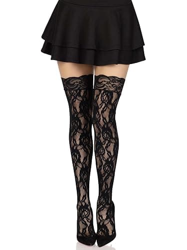 Leg Avenue womens Lace Thigh High With Lace Top - Image 1