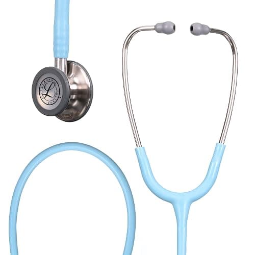 3M Littmann Classic III Monitoring Stethoscope, 5912C, More Than 2X as Loud, Weighs Less, 27" Marine Blue Satin-Finish Tube for Added Comfort, Flexibility and Cleanability - Image 1