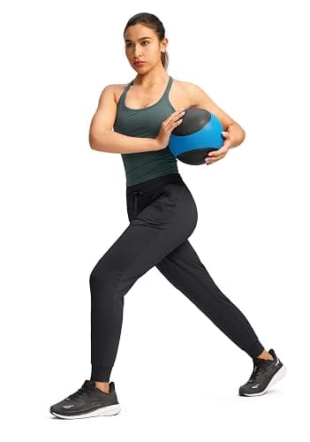G Gradual Women's Joggers Pants with Zipper Pockets High Waisted Sweatpants Athletic Tapered Pants for Women Lounge Workout thumbnail 6