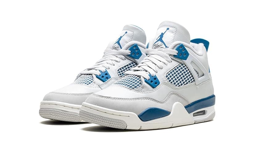 Jordan Big Kid's 4 Retro Off White/Military Blue (HF4281 141) thumbnail 2