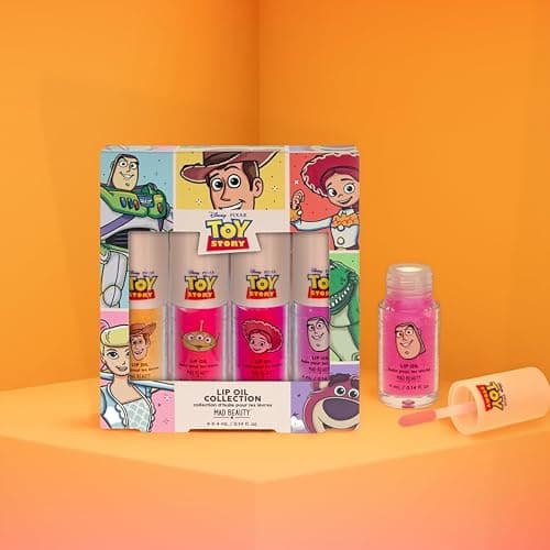 Disney Pixar Toy Story Lip Oil Collection | Officially Licensed | 4 x 4ml | Vanilla Strawberry Cherry Grape | Sheer Shine | Lip Gift Set | Mad Beauty thumbnail 5