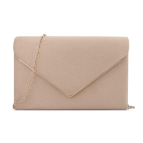BBjinronjy Clutch Purse for Women Evening Bags Handbags for Wedding Party Cocktail Prom Faux Suede Crossbody Shoulder Bag - Image 1