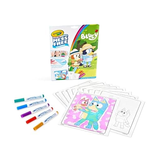 Crayola Bluey Color Wonder Coloring Set, 18 Bluey Coloring Pages, Toddler Stocking Stuffer, Holiday & Christmas Gifts for Kids, Mess Free Coloring for Toddlers, Toys & Games thumbnail 2