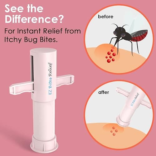 YARKOR EZ Bites Relief Venom Extractor Suction Pump 2 Pcs, Bee Sting Tools - Natural Itch Relief, Bite and Sting First Aid for Backpacking, Camping and Hiking - Pink thumbnail 3