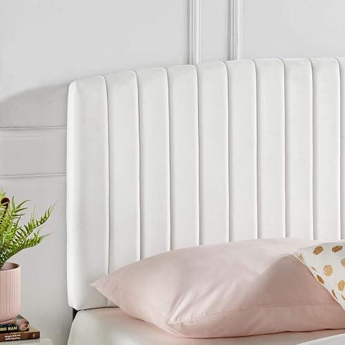 Modway Rebecca Performance Velvet Twin Headboard, White - White - Twin thumbnail 9