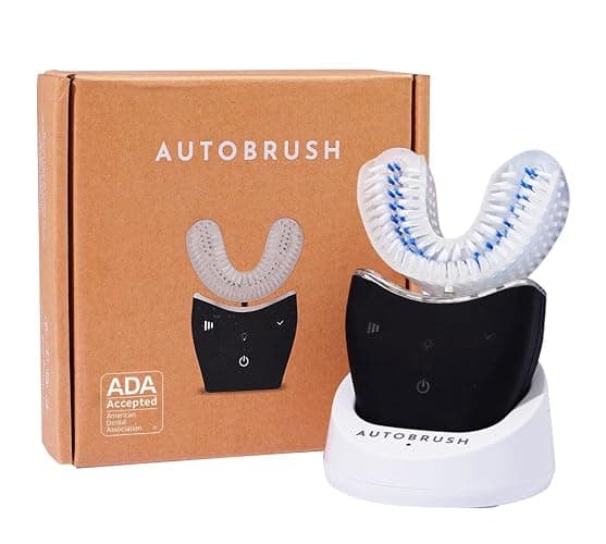 Autobrush Sonic Pro Electric Toothbrush – Only ADA Accepted U-Shaped Brush, Clinically Proven Up to 5.1X Better Cleaning, 30-Second Full Mouth 360 Clean, Rechargeable, Waterproof, Black, Men's Regular - Image 1
