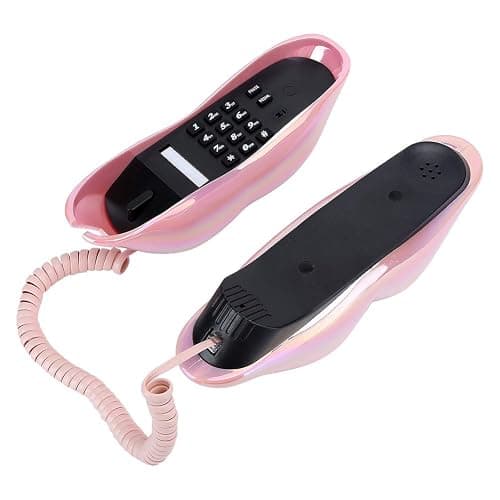 Corded Sexy Lip Telephone, Real Work Mouth Landline Phones, Wired Lip Phone for Decoration/Home/Office/Art Decor thumbnail 8